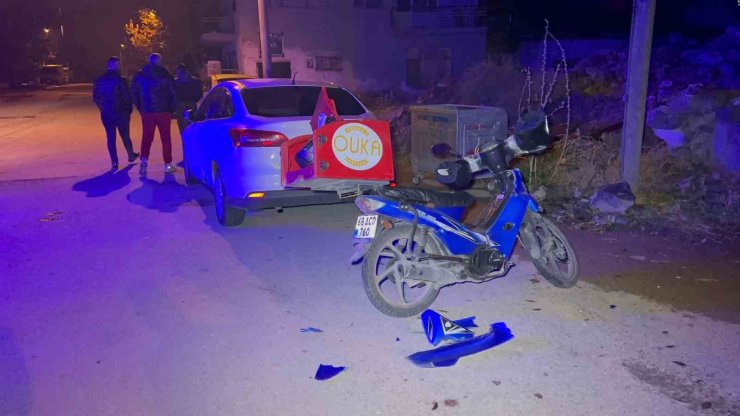 Aksaray’da motosiklet ile otomobil çarpıştı: 1 yaralı