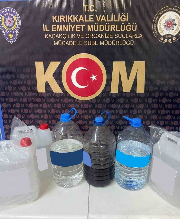 Kırıkkale’de kaçak tütün ve içki operasyonu: 5 gözaltı